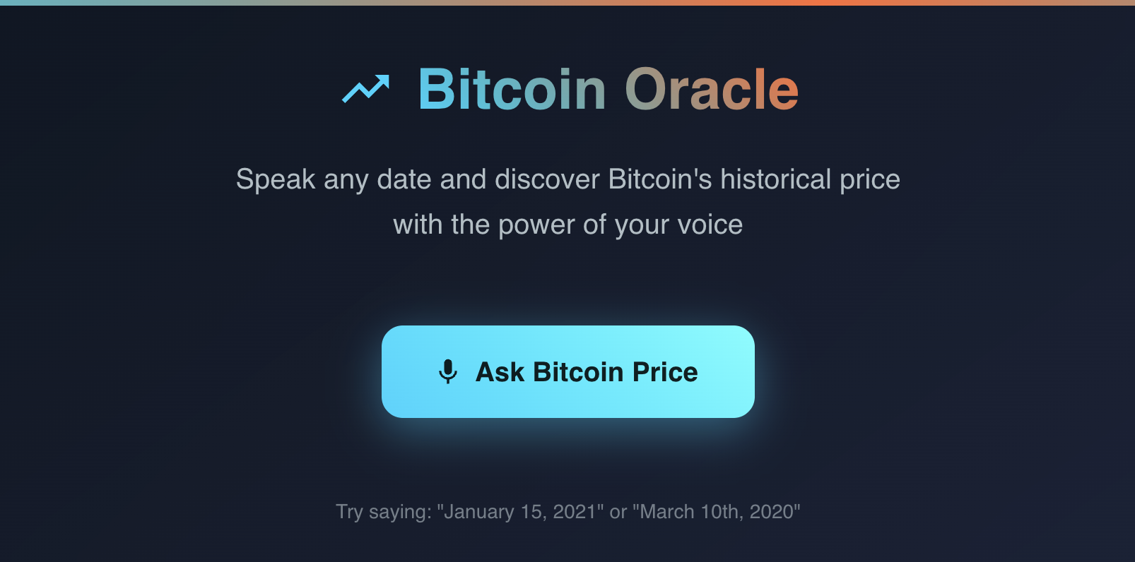 Bitcoin Voice Price screenshot
